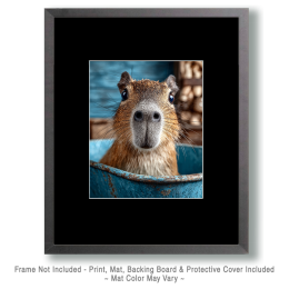 Surprised Capybara in Bathtub Art