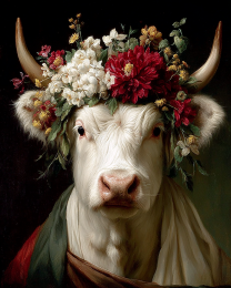 Cow with a Flower Crown
