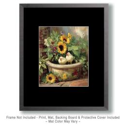 Chicks in an Old Tub Art