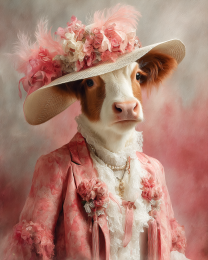 Higland Cow Ready for the Ball