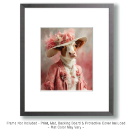 Higland Cow Ready for the Ball Art