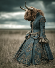 Higland Cow Kansas Katy is Beyond Annoyed