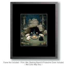 After the Clan Meeting, the bears Decided to Roast Marshmallows Art