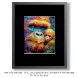 Bigfoot Mom and Baby Art