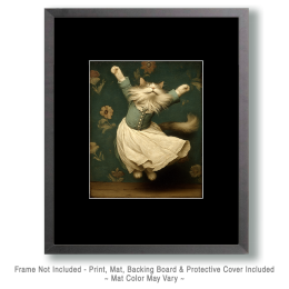 Maine Coon Cat Dancing Like Nobody's Looking Art