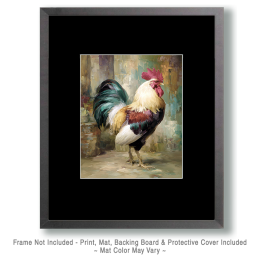 Vintage Victorian Rooster Art