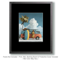 1950's Style - Waiting for Her Boys Art