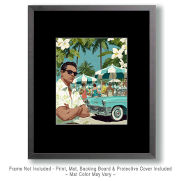 Stylish Hodad at the Beach Art