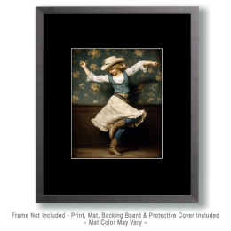 Dancing Like Nobody's Around - Vintage Cowgirl Art