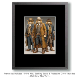 Tres Bandidas de El Paso Art