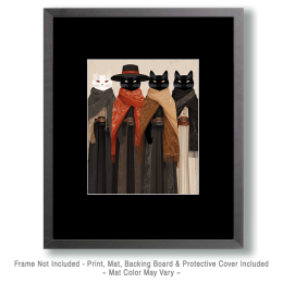 Four Bandits Wanted in Cody Wyoming Art