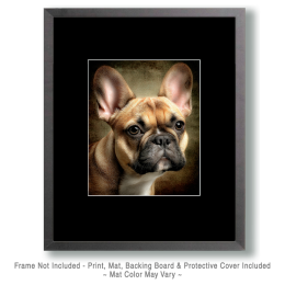Fawn French Bulldog Portrait Art