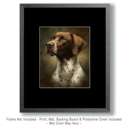 German Shorthaired Pointer Portrait Art