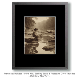 Bored and Unlucky - Fishing Art Print Art