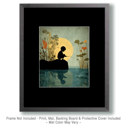 Trying For His First Fish Art