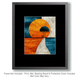 Vintage Hiking a Nature Trail Art