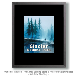 Glacier National Park - Long Winter Hike Art