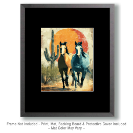 Retro Southwest HorsesArt