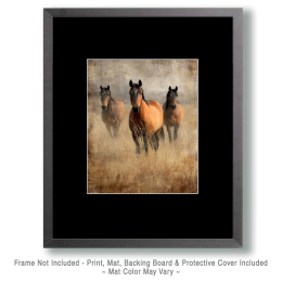 Three Wild Horses Art
