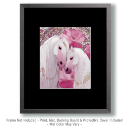 Pink Horses in Love Art
