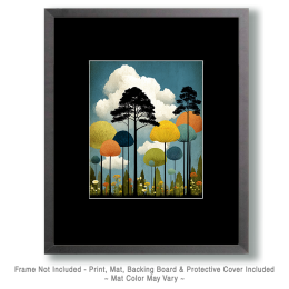 Minimalist Forest Mid-Day Art