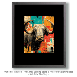 Huge Longhorn - Pop Surrealism Lowbrow Art