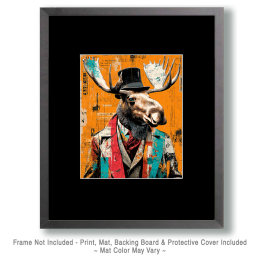 Moose Souvenir Shop Owner - Pop Surrealism Lowbrow Art