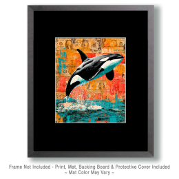 Killer Whale - Pop Surrealism Lowbrow Art