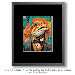 Fishead Man - Pop Surrealism Lowbrow Art