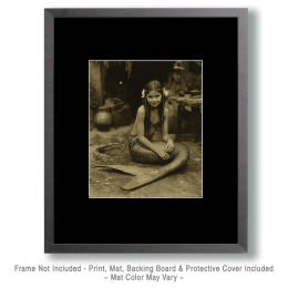 Vintage Photo of Young Northern Mermaid Art