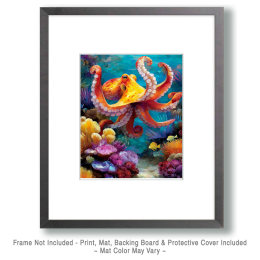 Impressionist Octopus Art