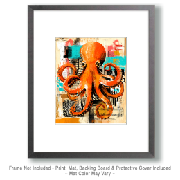 Pop-Art Octopus Art
