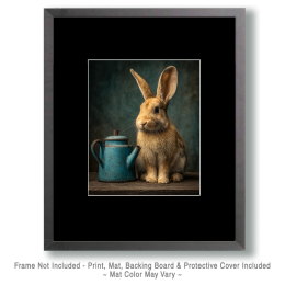 Vintage Rabbit Still-Life Art