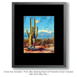 View of the Superstition Mountains Art