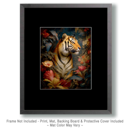 Tiger Still-Life Vintage Wildlife Art