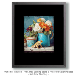 American Toad Still-Life Vintage Wildlife Art