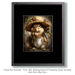 Delilah the Chipmunk from Minnesota Vintage Wildlife Art