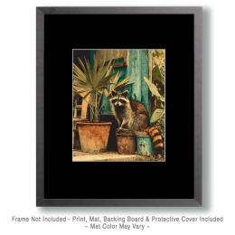 Raccoon by Beach House Vintage Wildlife Art