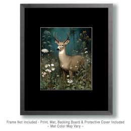 Classick Buck Deer Vintage Style Wildlife Art