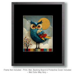 Crafty Owl Vintage Style Wildlife Art