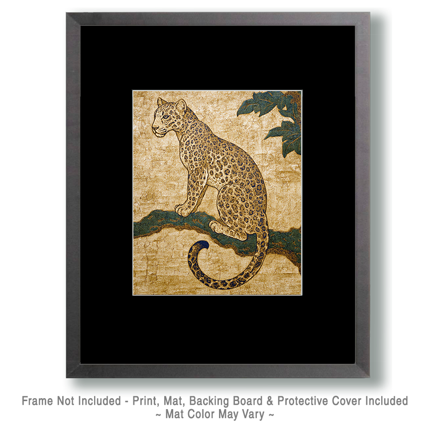 Antique Style Leopard - Vintage Wildlife Art