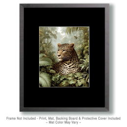 Classic Leopard Vintage Wildlife Art