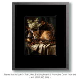 Classic Vintage Style Fawn Still-LifeArt