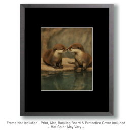 Otters First Kiss Art