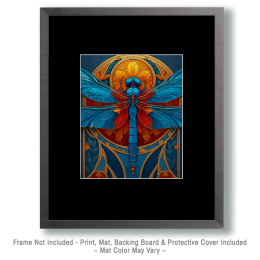 Nouveau Dragonfly Art