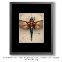 Steampunk Dragonfly Art