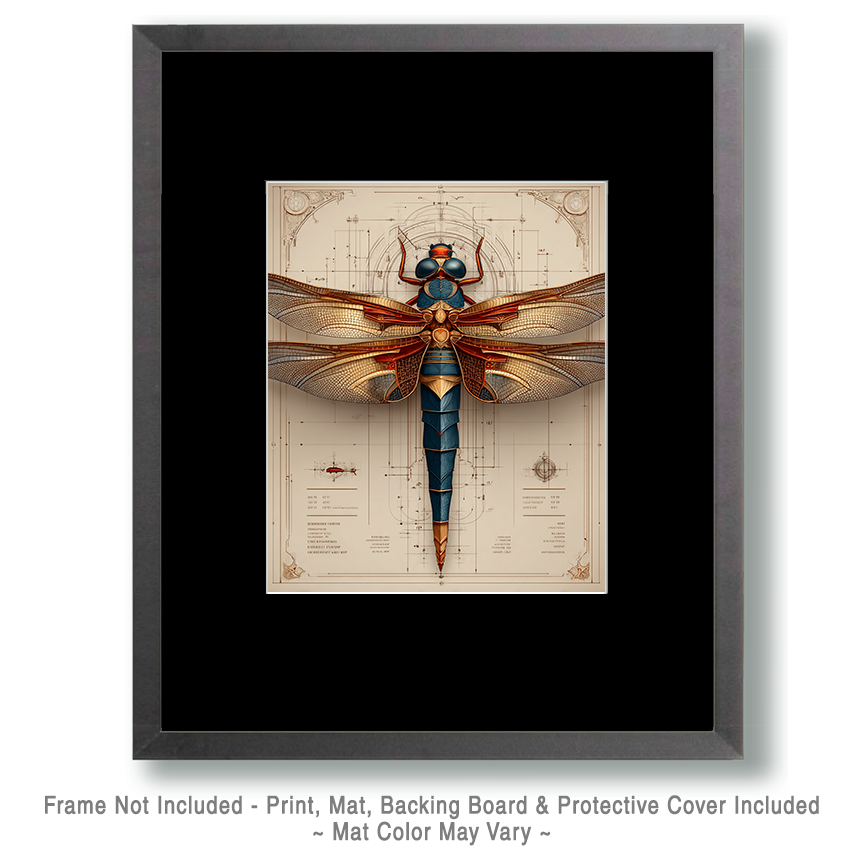 Steampunk Dragonfly Art
