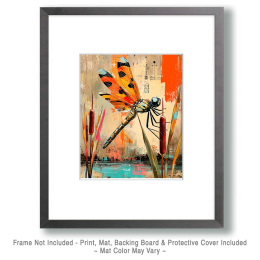 Pop-Art Dragonfly Art