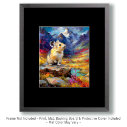 Cute Pika on the Alert Art