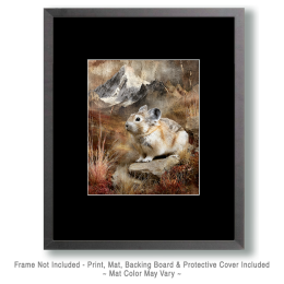 Pika Resting in the Alpine Tundra Art